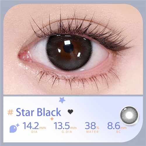 EYEPONY Star Black Half Yearly 2 pcs