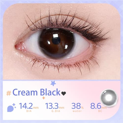 EYEPONY Cream Black Half Yearly 2 pcs