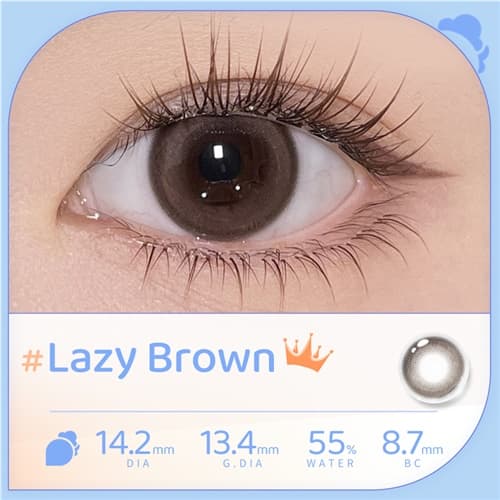 EYEPONY Lazy Brown Daily 10 pcs