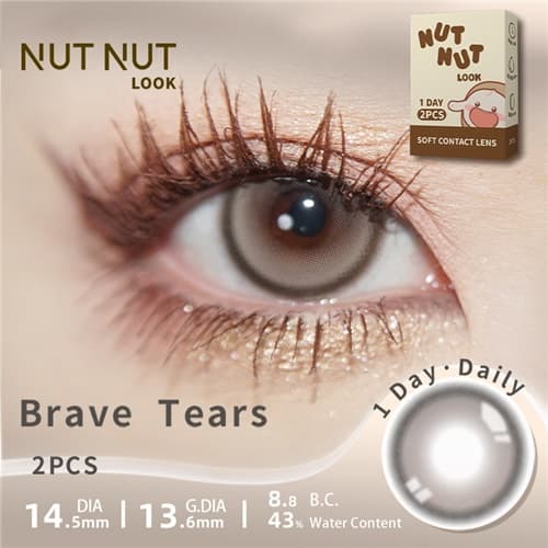 【Trial】NUTNUTLOOK Colored Contact Lens Daily Disposable 2 pcs-Brave Tears 