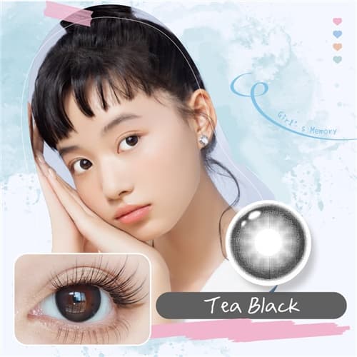 【Trial】Seed Binto Girl's Memory Tea Black Daily Disposable 2 pcs