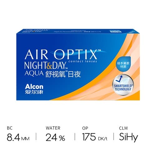 Alcon AIR OPTIX NIGHT&DAY AQUA Monthly Disposable 3 pcs