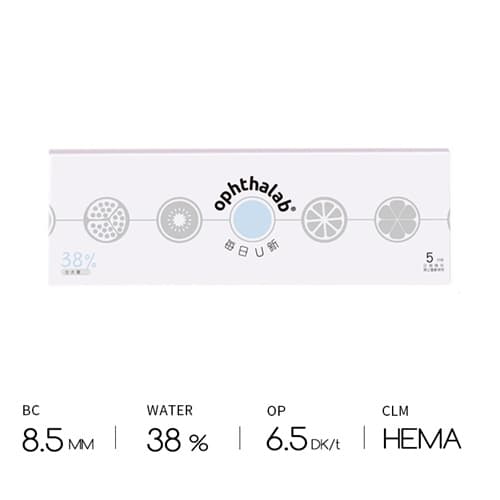 【Trial】Ophthalab Daily Fresh series Daily Disposable 5 pcs