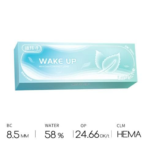 【Fresh Feeling】LaPeche Wake Up Mint Daily 30PCS Clear Contact Lens