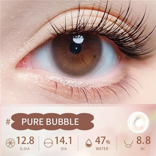 【Trial】Lapeche Umtale Silicone Hydrogel Series Daily Disposable 2 pcs-Pure Bubble
